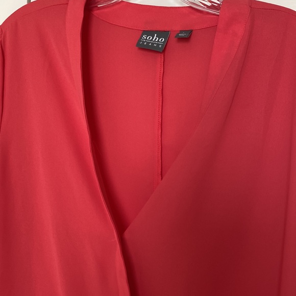 Coral Soho Top with Side Tie - Picture 5 of 5